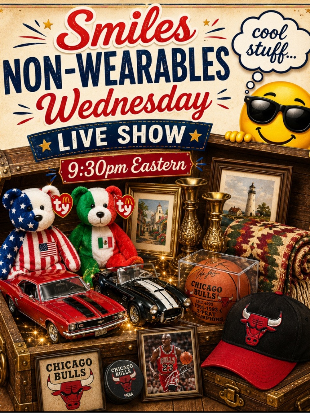 Smiles NON-WEARABLES WEDNESDAY SHOW- Decor, Collectibles, Vintage, Fun N Funky 😎